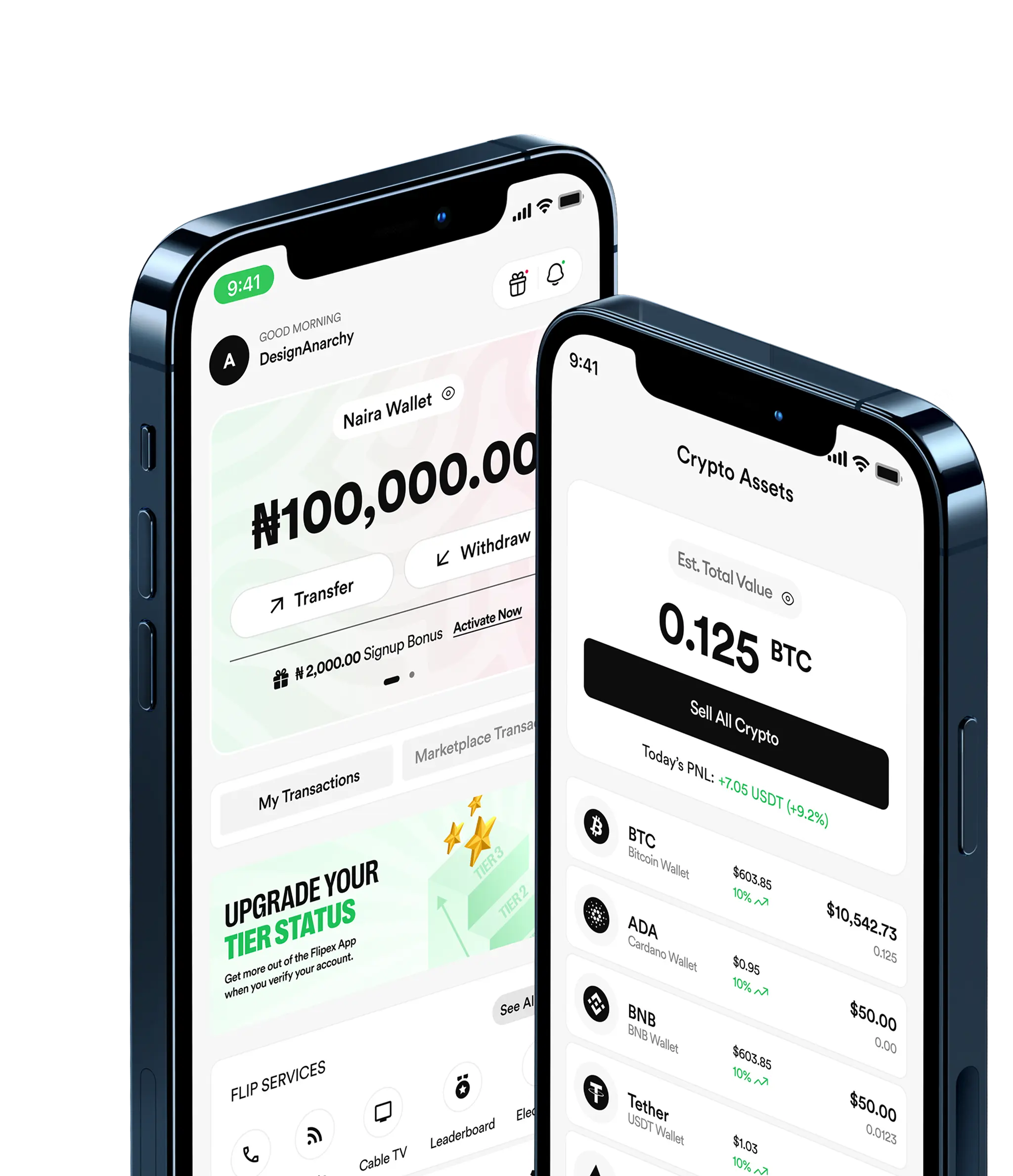 FlipEx mobile app on iPhone – available on App Store and Google Play