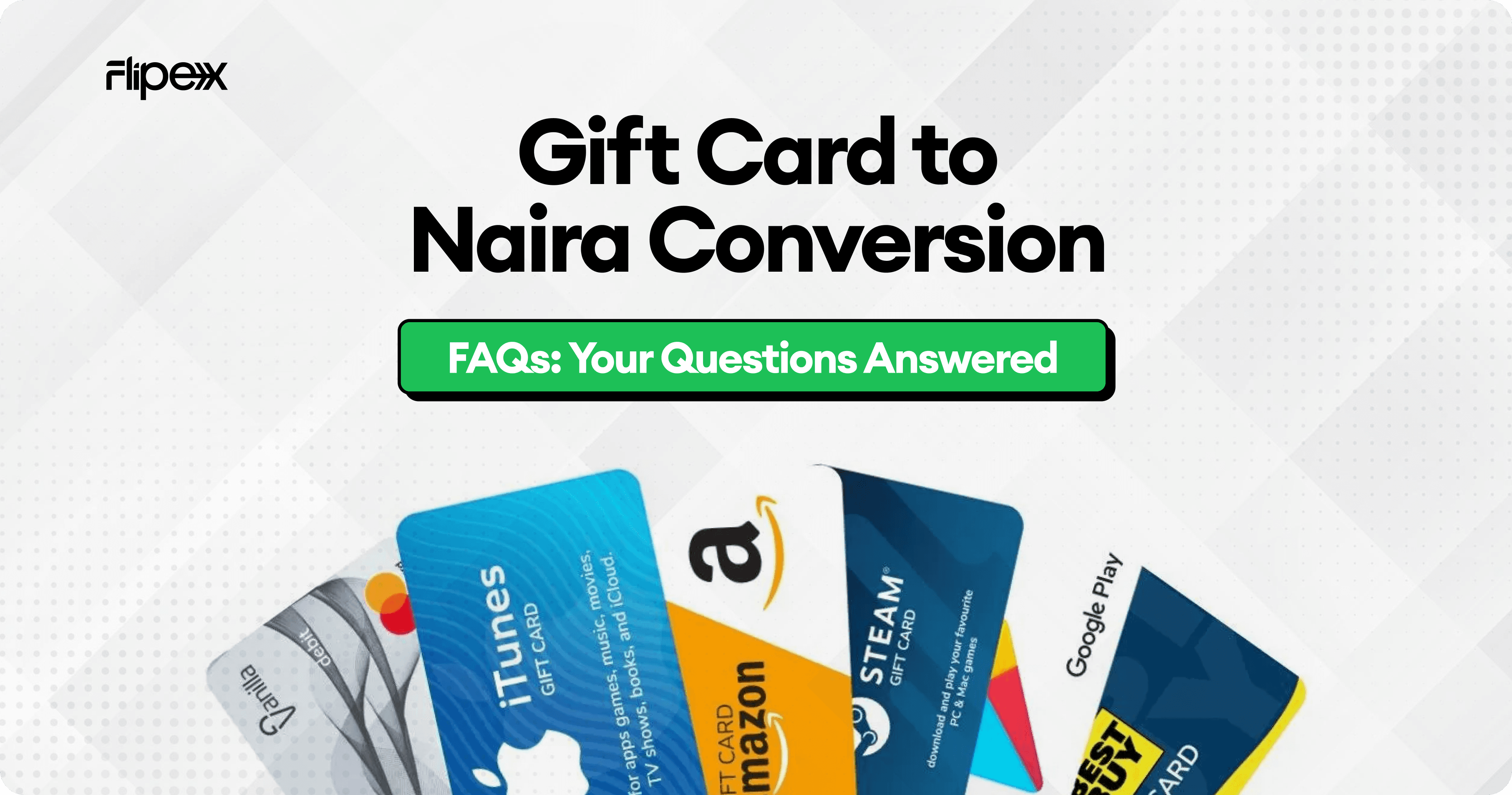 Frequently asked questions about gift cards answered on FlipEx