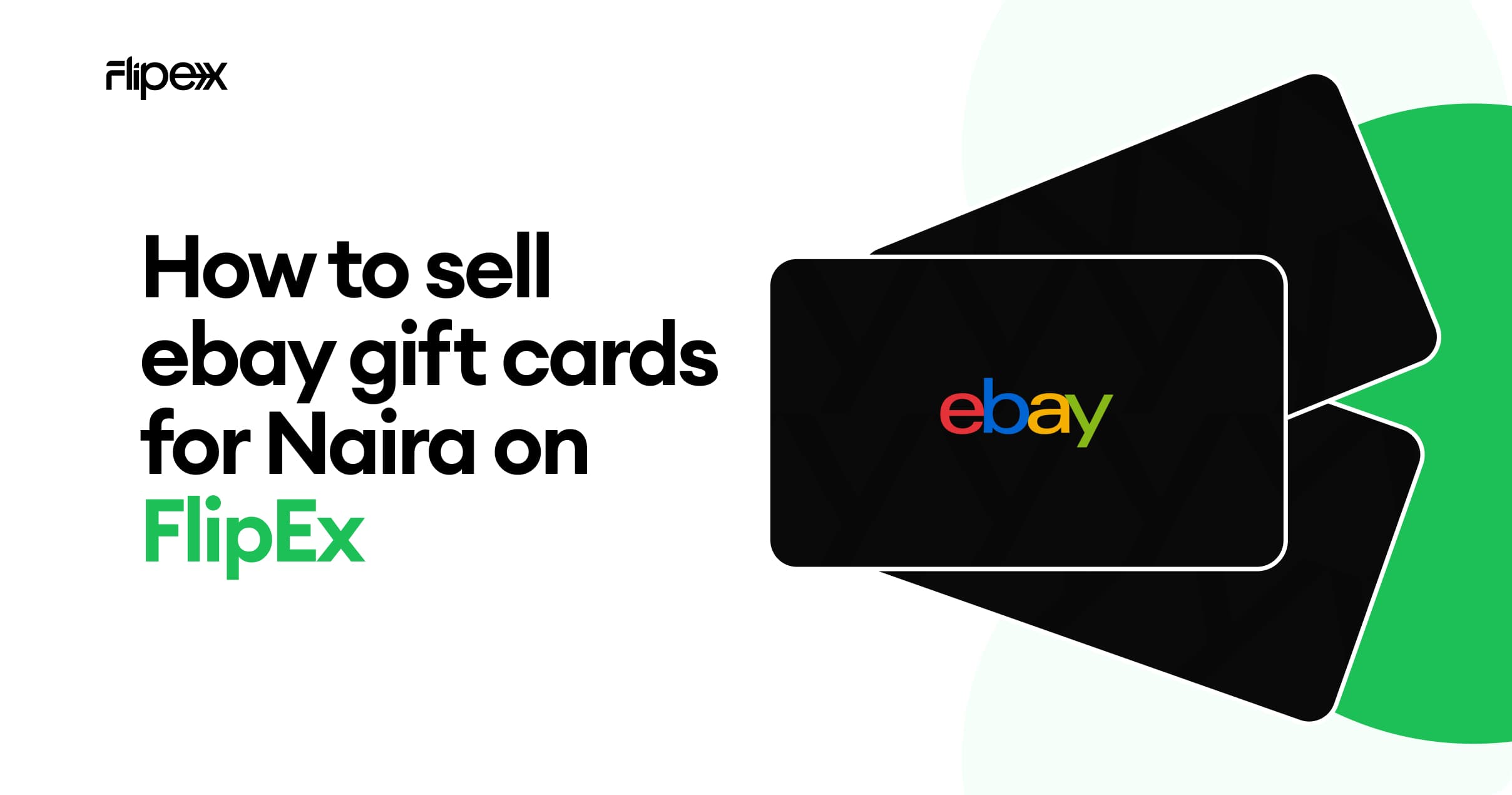 Selling eBay gift cards for cash is easy and fast on FlipEx