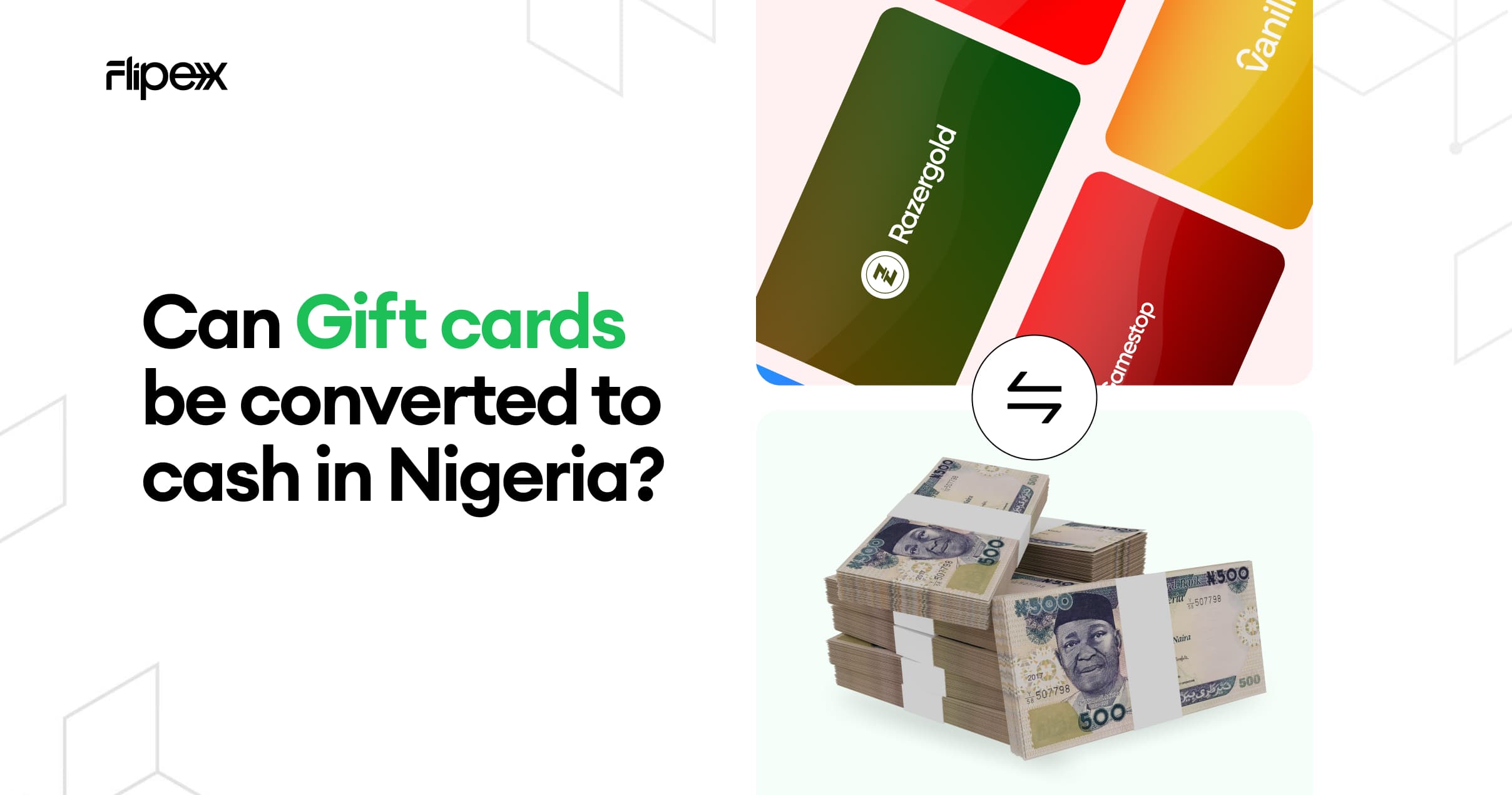 Convert gift cards to cash in Nigeria at the best rates on FlipEx