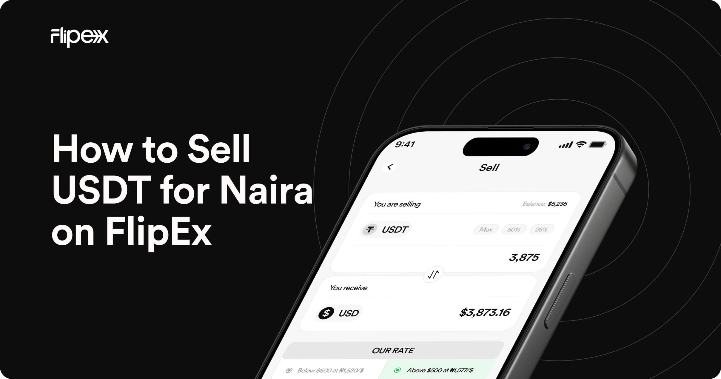 Easy Steps to Sell USDT to Naira on FlipEx with smooth withdrawal to any bank account in Nigeria